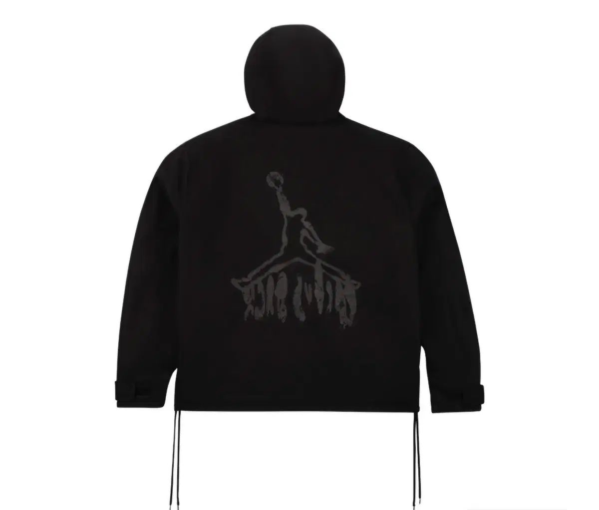 ジョーダン x トラヴィス スコット ハーフ ジップ ジャケット ブラック (XL)