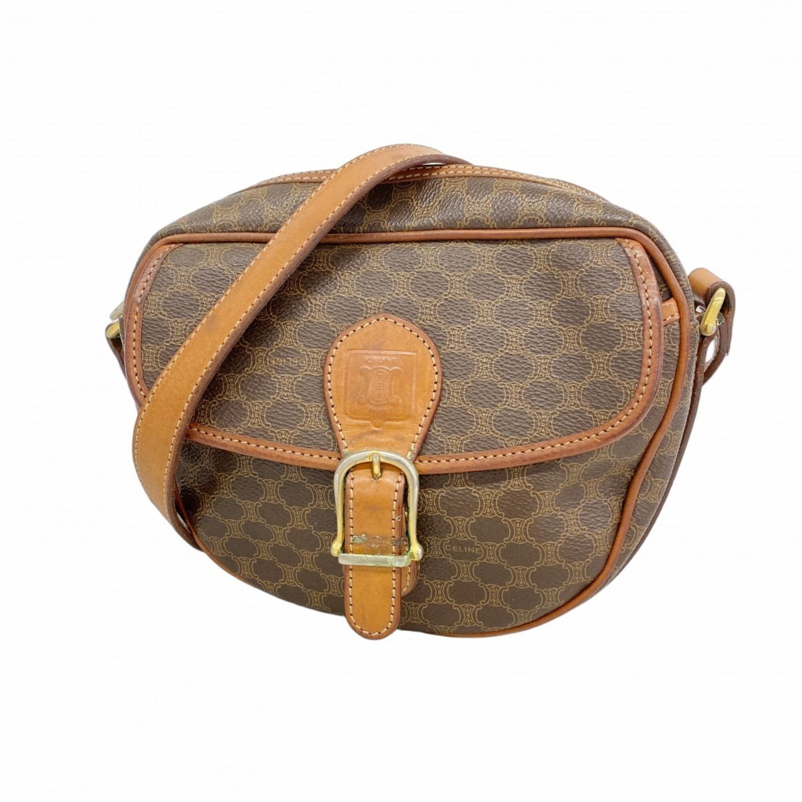 セリーヌ(Celine) セリーヌ ショルダーバッグ マカダム ブラウン レディース