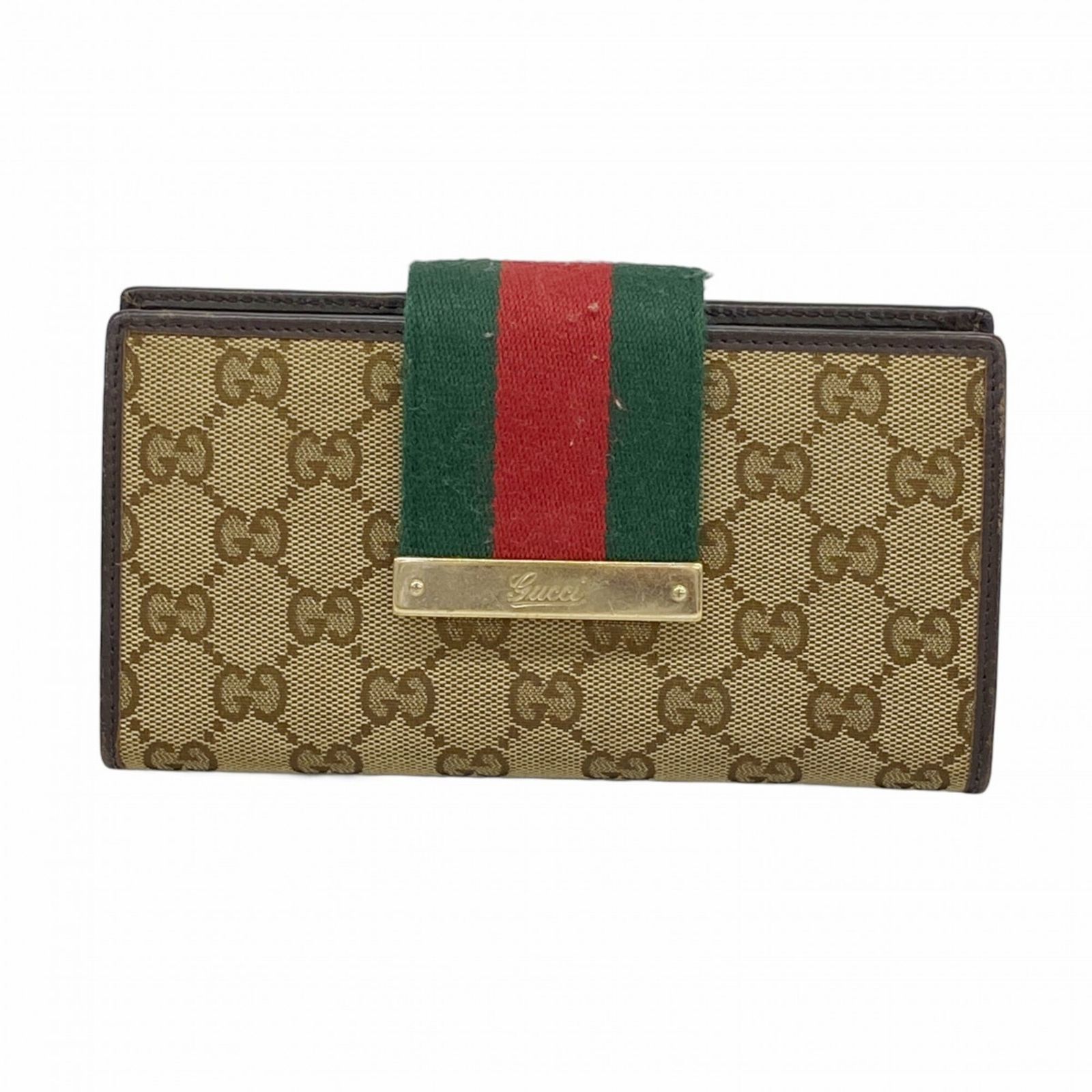 グッチ(Gucci) グッチ 長財布 GGキャンバス シェリーライン 181668