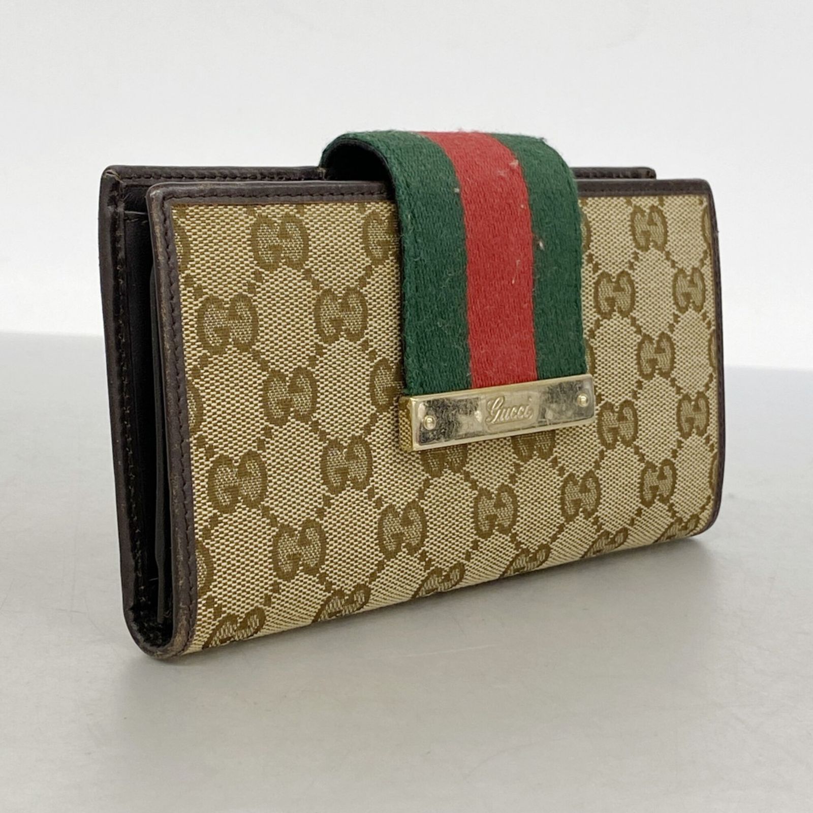 グッチ(Gucci) グッチ 長財布 GGキャンバス シェリーライン 181668