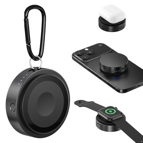 Satray（サトレー） 両用 ワイヤレス充電器 3in1 【5000mAh容量・ iphone apple watch airpods 充電対応】有線 magsafe アップルウォッチ充電 パススルー 充電ドッグ シンプル iPhone 1 535b38d9