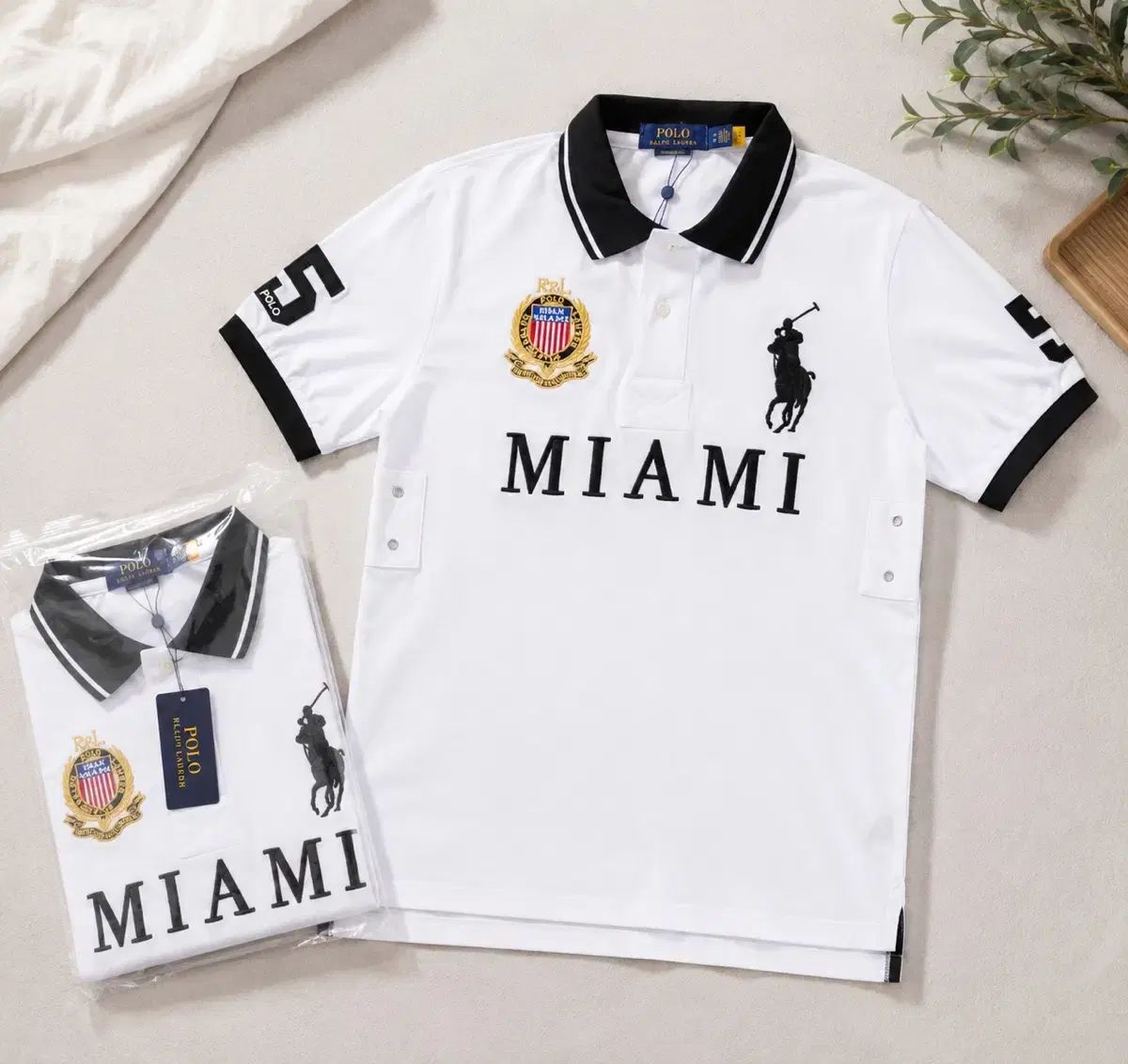 ポロラルフローレン ビックポニー マイアミ 半袖 カラーTシャツ