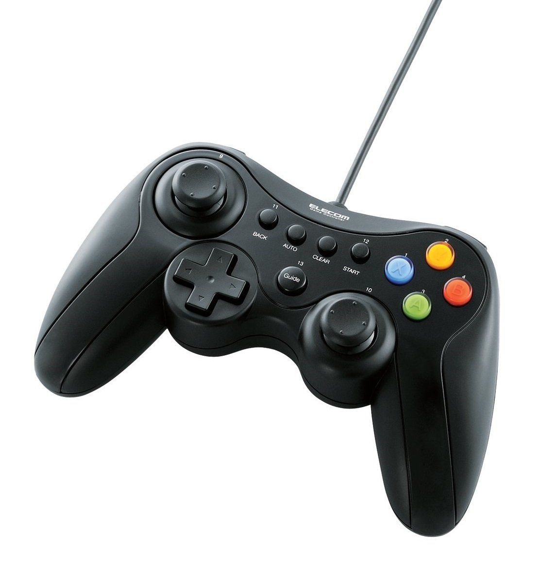 新着商品 エレコム ゲームパッド USB接続 Xinput/DirectInput両対応 Xbox系12ボタン振動/連射 【ドラゴンクエストX 眠れる勇者と導きの盟友 推奨】 ブラック JC-U3613MBK
