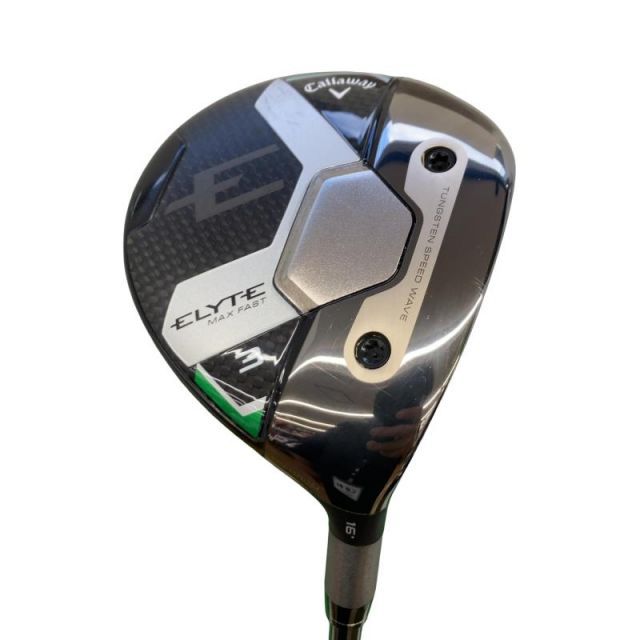 【中古】 キャロウェイ ELYTE MAX FAST 3W フェアウェイウッド FW LIN-Q GREEN 40 for CW(ELYTE FW) (フレックスSR) メンズ 男性用 右利き 右用 Bランク ゴルフクラブ