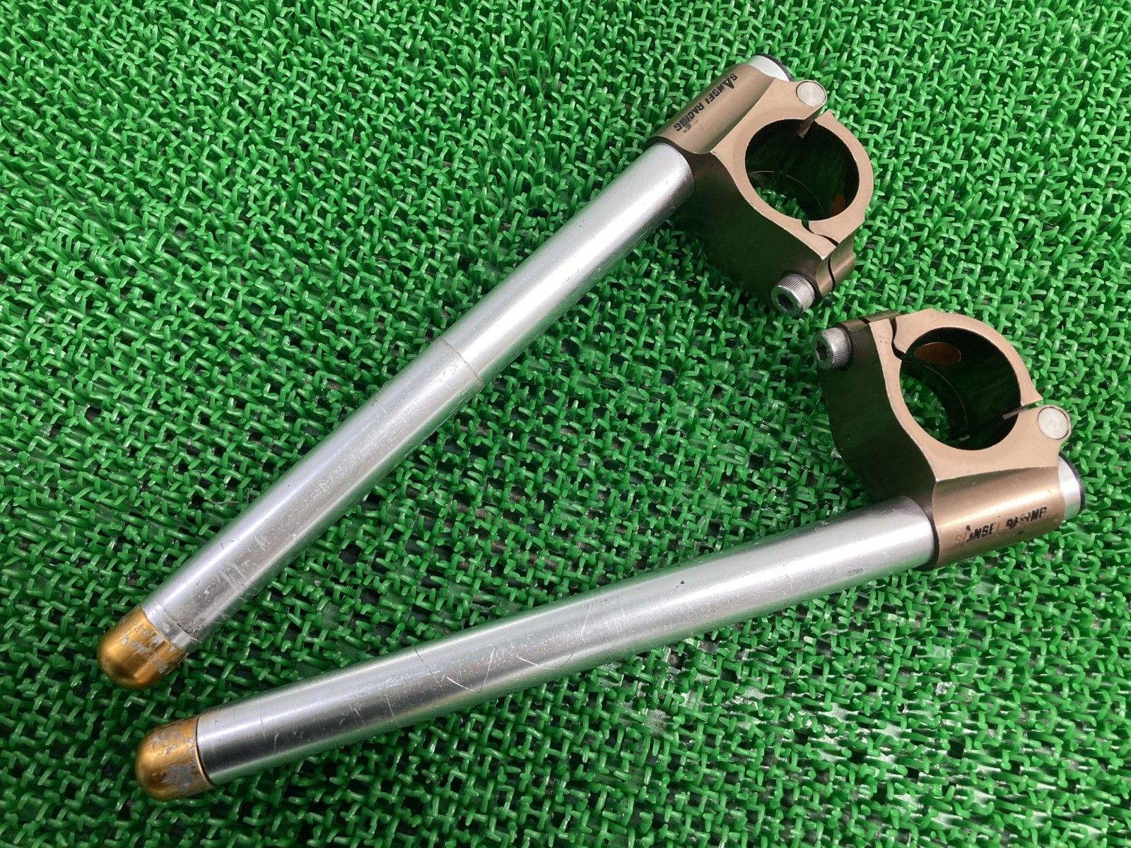 サンセイレーシング製R1-Z セパレートハンドル 左右 社外 中古 3XC 38φ アルミ mW