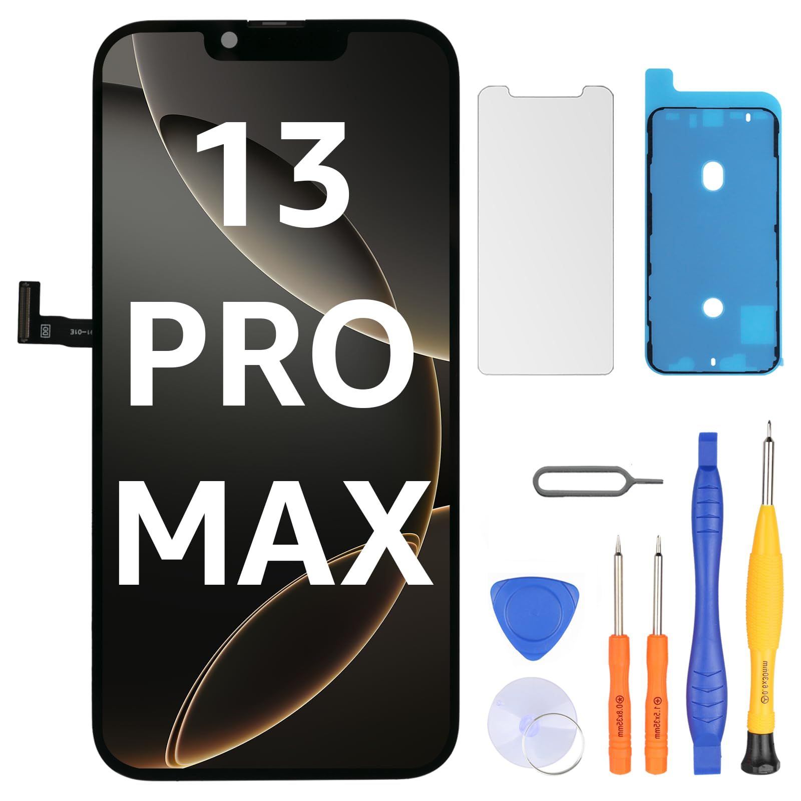 LL TRADER iPhone 13 Pro Max 6.7インチ FHD 液晶パネル 画面交換タッチスクリーン デジタイザーアセンブリフレーム 修理キット付き 2026 Japan