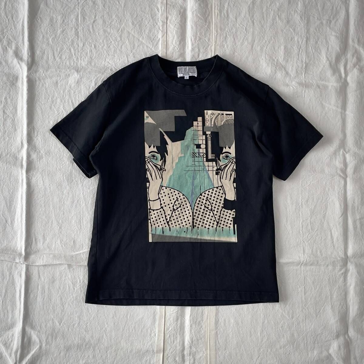 C.E CAV EMPT シーイー MD CONCRETE T グラフィックTシャツ ブラック 