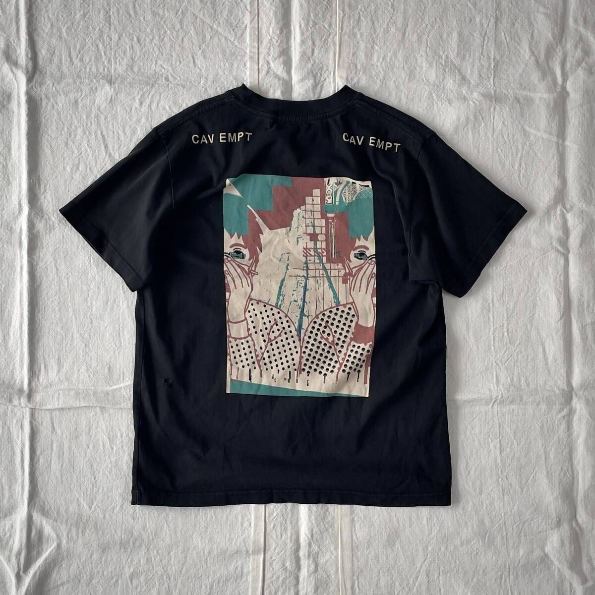 C.E CAV EMPT シーイー MD CONCRETE T グラフィックTシャツ ブラック 