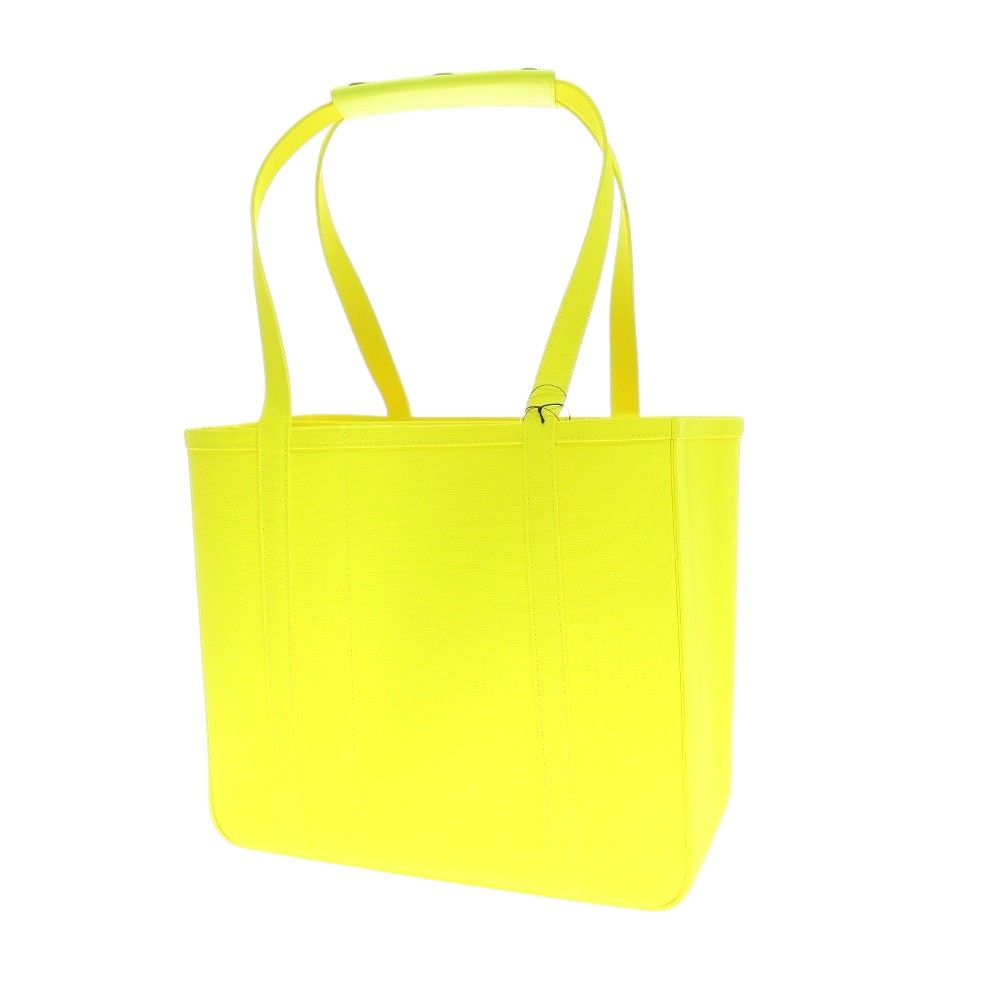 【中古】チャコリ CHACOLI キャンバス トートバッグ ネオンイエロー【WxH35.5xD17.5】【ユニセックス】