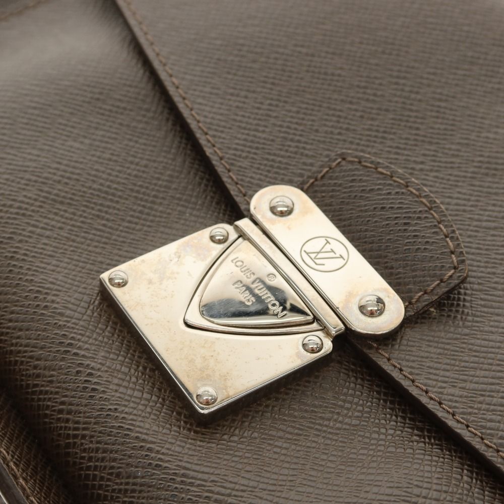 【中古】ルイ ヴィトン LOUIS VUITTON タイガ ベライア レザー クラッチバッグ ダークブラウン【WxH18xD5】【メンズ】 中古】ルイ ヴィトン LOUIS VUITTON タイガ ベライア レザー クラッチ