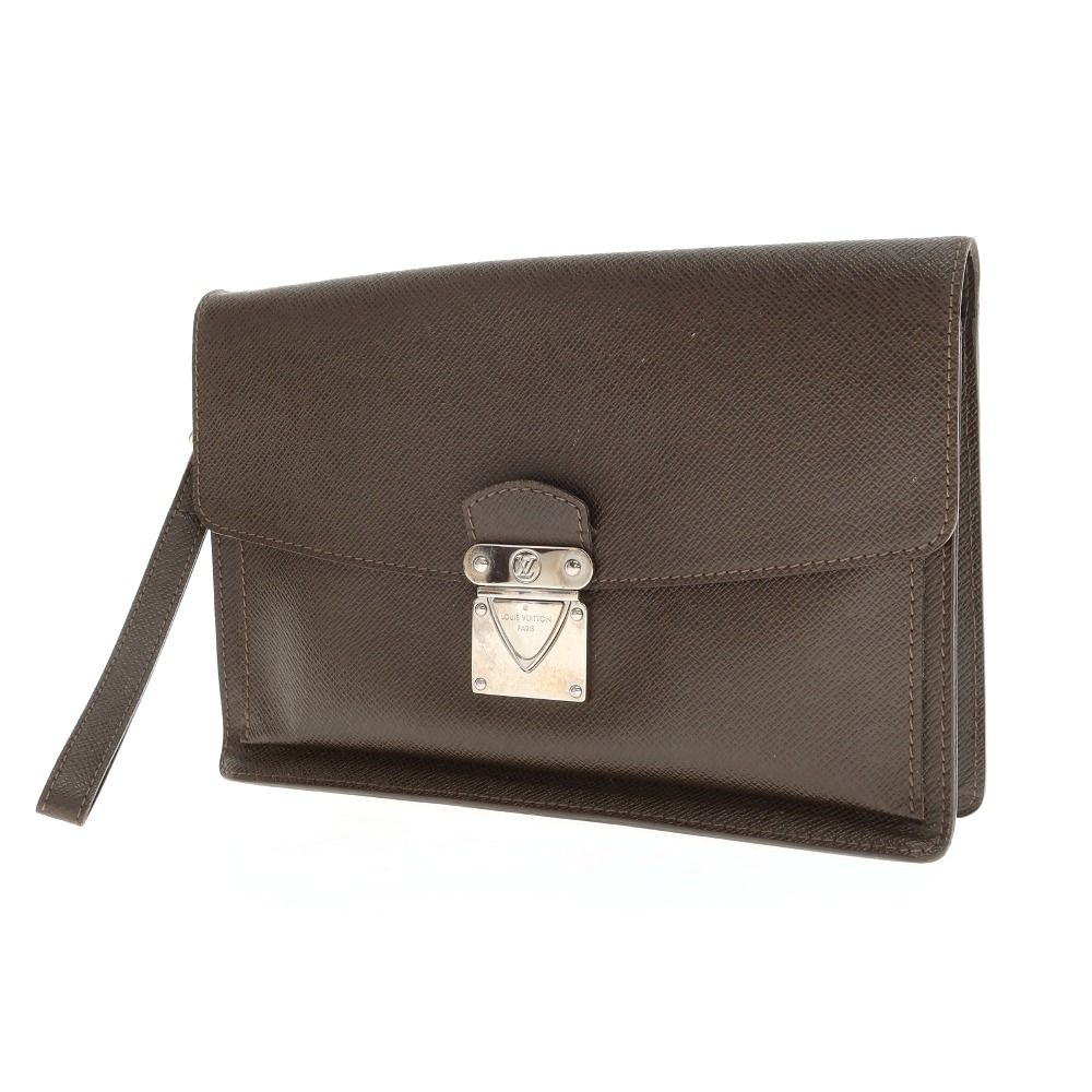 中古】ルイ ヴィトン LOUIS VUITTON タイガ ベライア レザー クラッチ