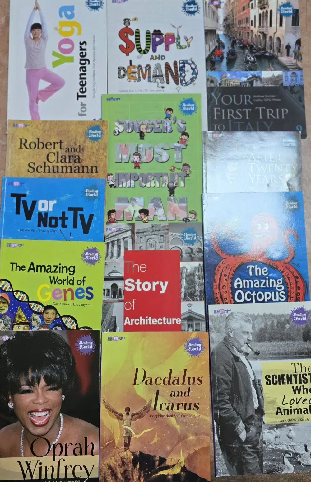튼튼中学英語 Reading World 튼튼英語 15巻 セット 青少年英語