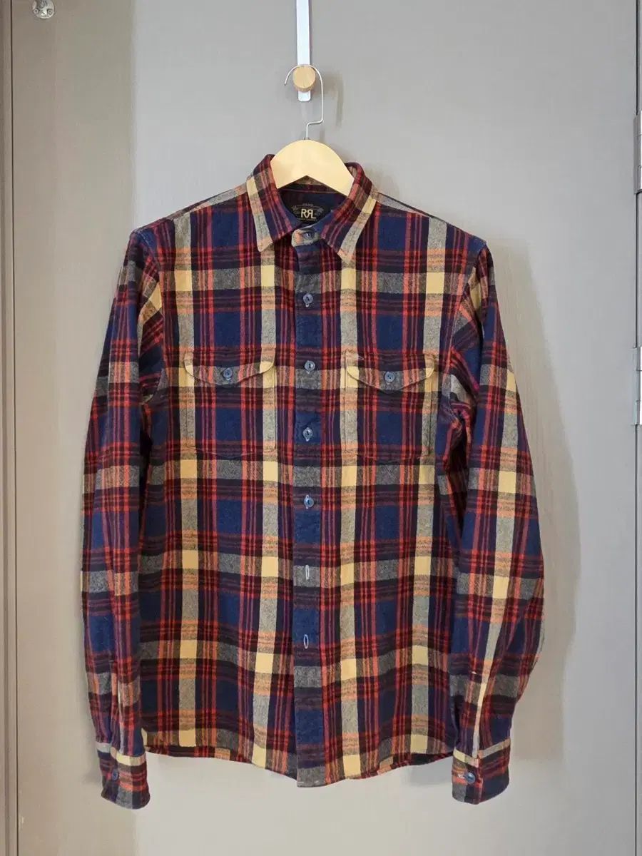 RRL(ダブルアールエル) フランネル チェックシャツ M