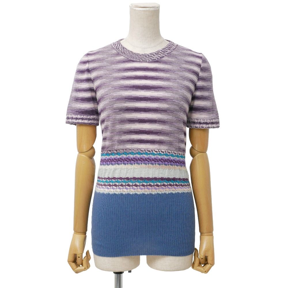 □美品□Missoni ミッソーニ ニット サイズ40 半袖 クルーネック