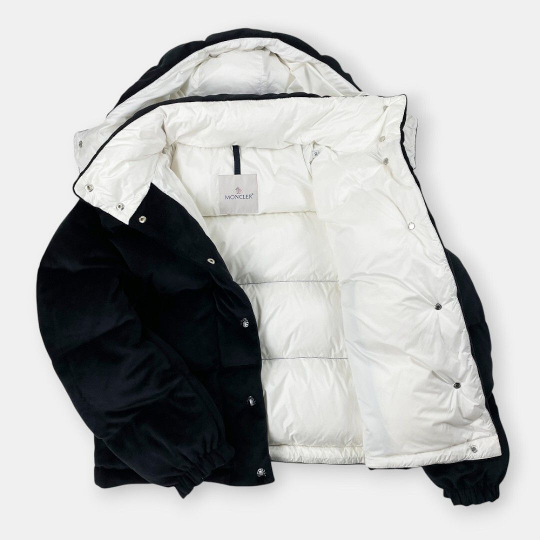 希少 MONCLER DAOS 23AW モンクレール ベロア調 ショート ダウン 