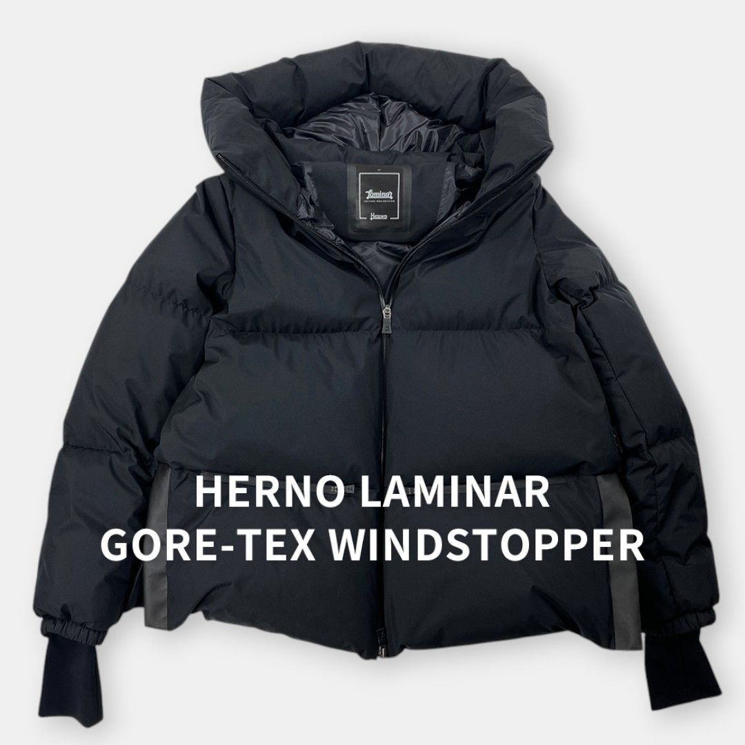 美品 HERNO LAMINAR 23AW ヘルノ ラミナー Aライン GORE-TEX ダウン