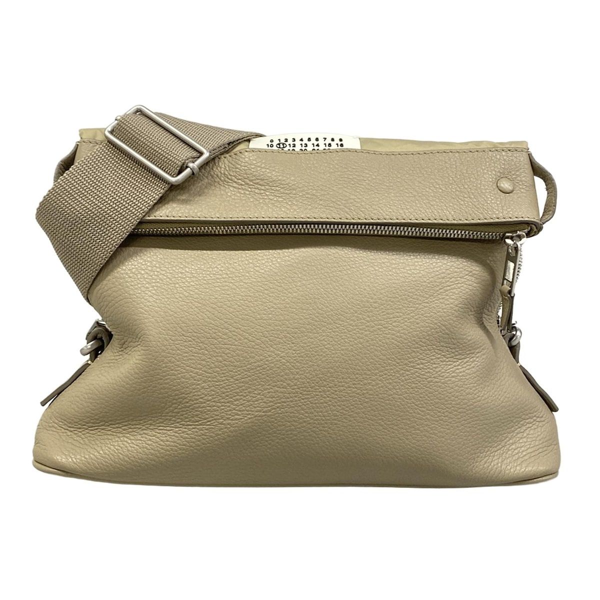 Maison Margiela(メゾンマルジェラ) ショルダーバッグ 5AC S55UI0174 グレーベージュ ストラップ着脱可/2020年 レザー