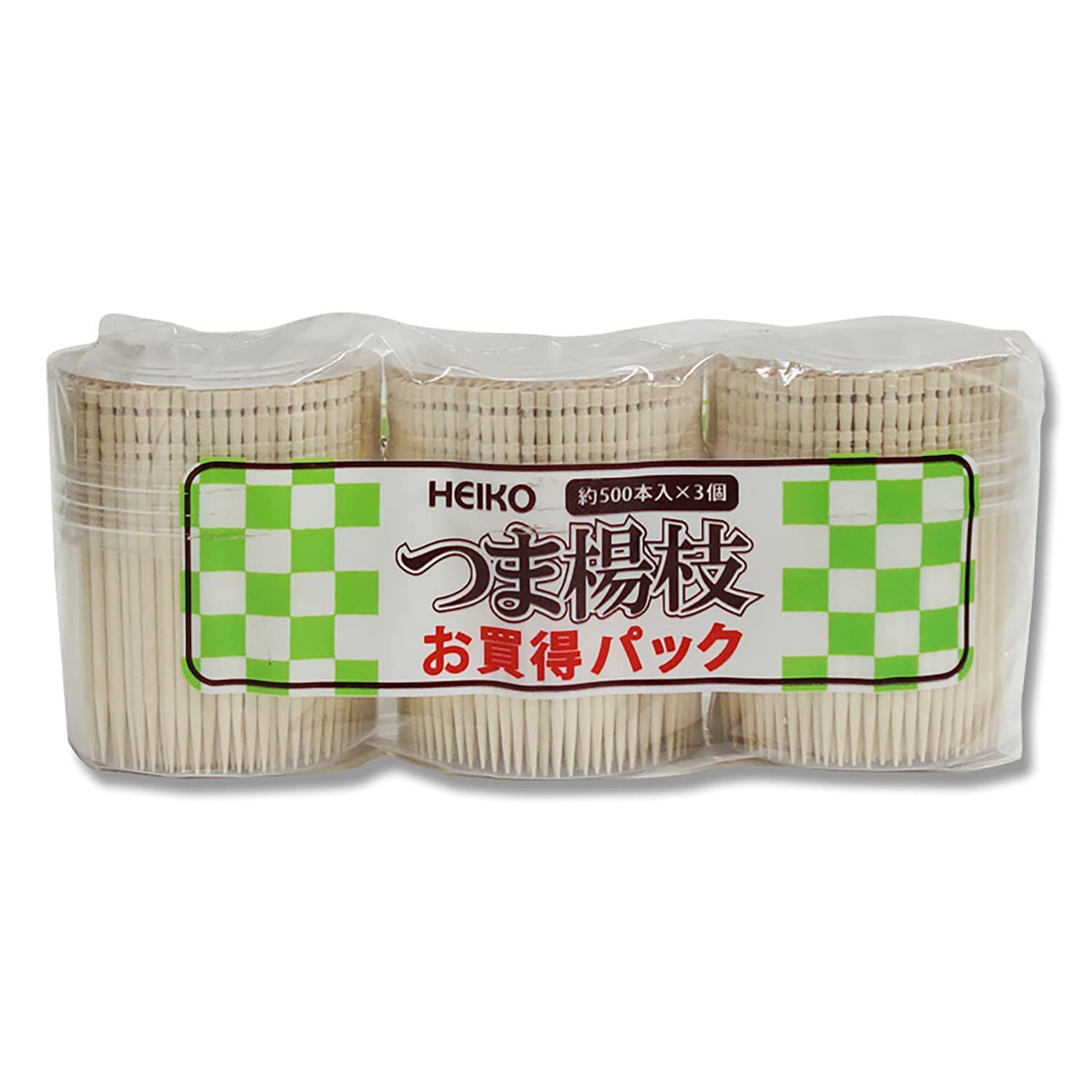 新品 【ケース販売】HEIKO つま楊枝 約500本入 004636308 1ケース(3個入×40パック 合計120個)