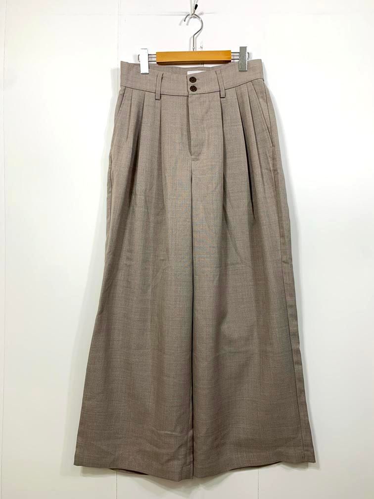 メンズ 美品 SINSS シンス 3タックワイドリネンタッチストレート