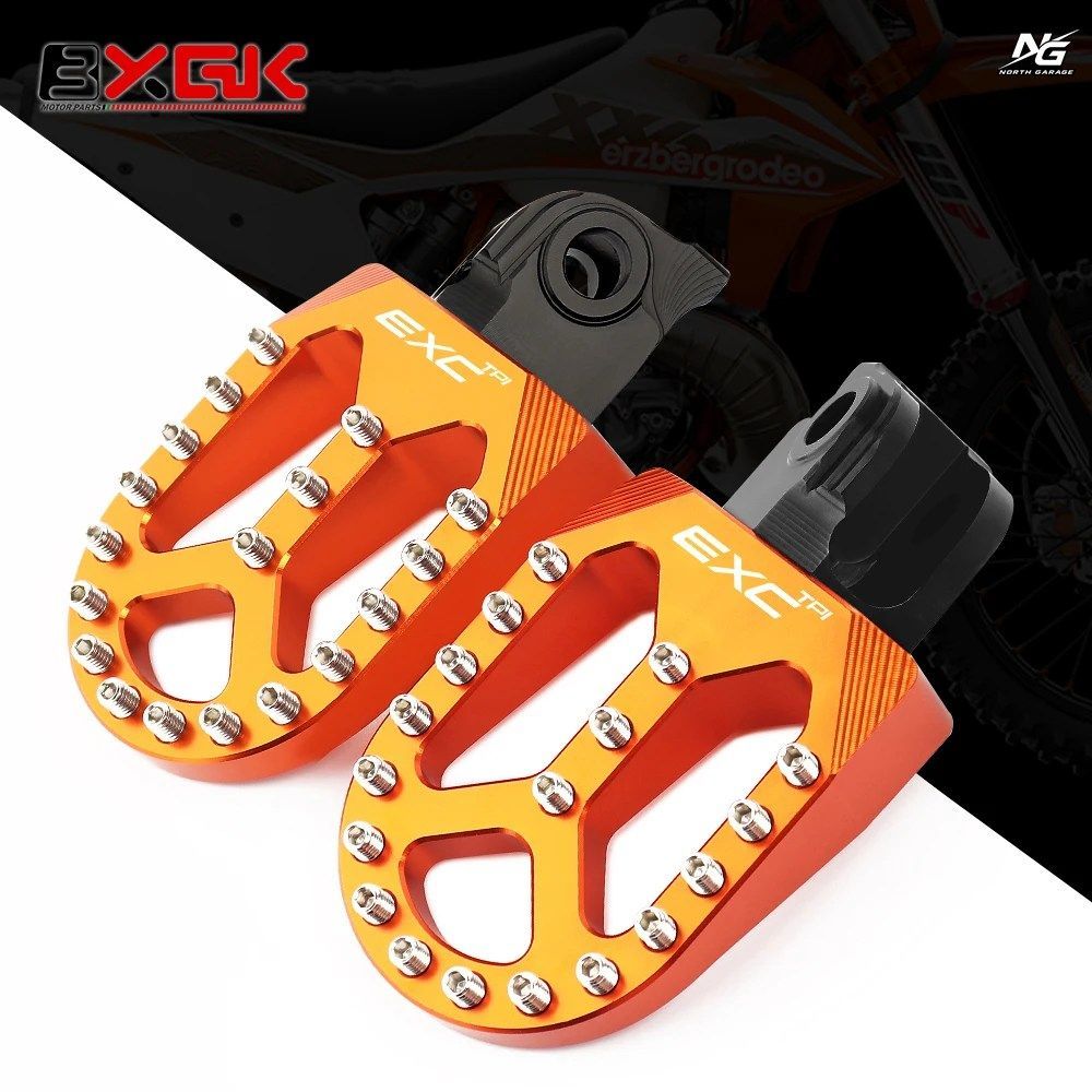 KTM SX SXF EXC EXCF XC SMC 65 85 125 150 200 250 350 450 530 フットペグ オートバイ フットペグ ペダル レスト