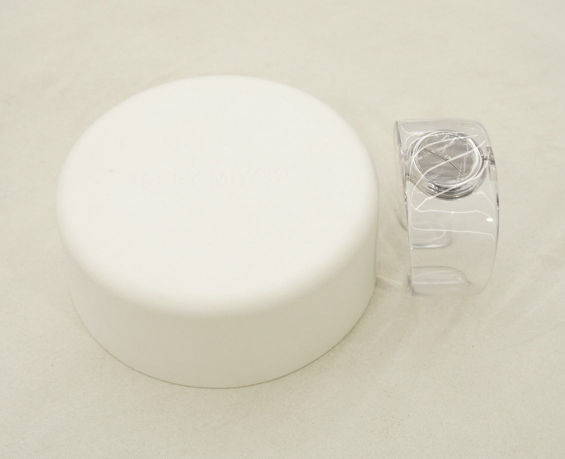 定番 ISSEY MIYAKE イッセイミヤケ 吉岡徳仁デザイン O（オー）シリーズ SEIKO セイコー ウォッチ 腕時計 ブレスレット クリア 透明3580Q♪