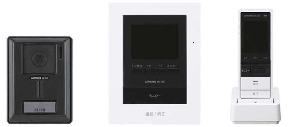 新品 アイホン インターホン ドアホン テレビドアホン ワイヤレス 子機 電源直結式 ワンタッチズーム 内線通話 ホワイト 135×22×180mm WS-14A