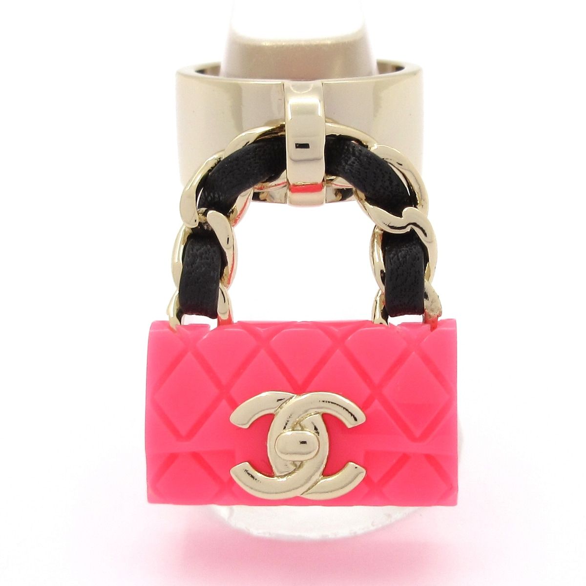 CHANEL(シャネル) リング美品 ココマーク ABA014 ラムスキン ゴールド 