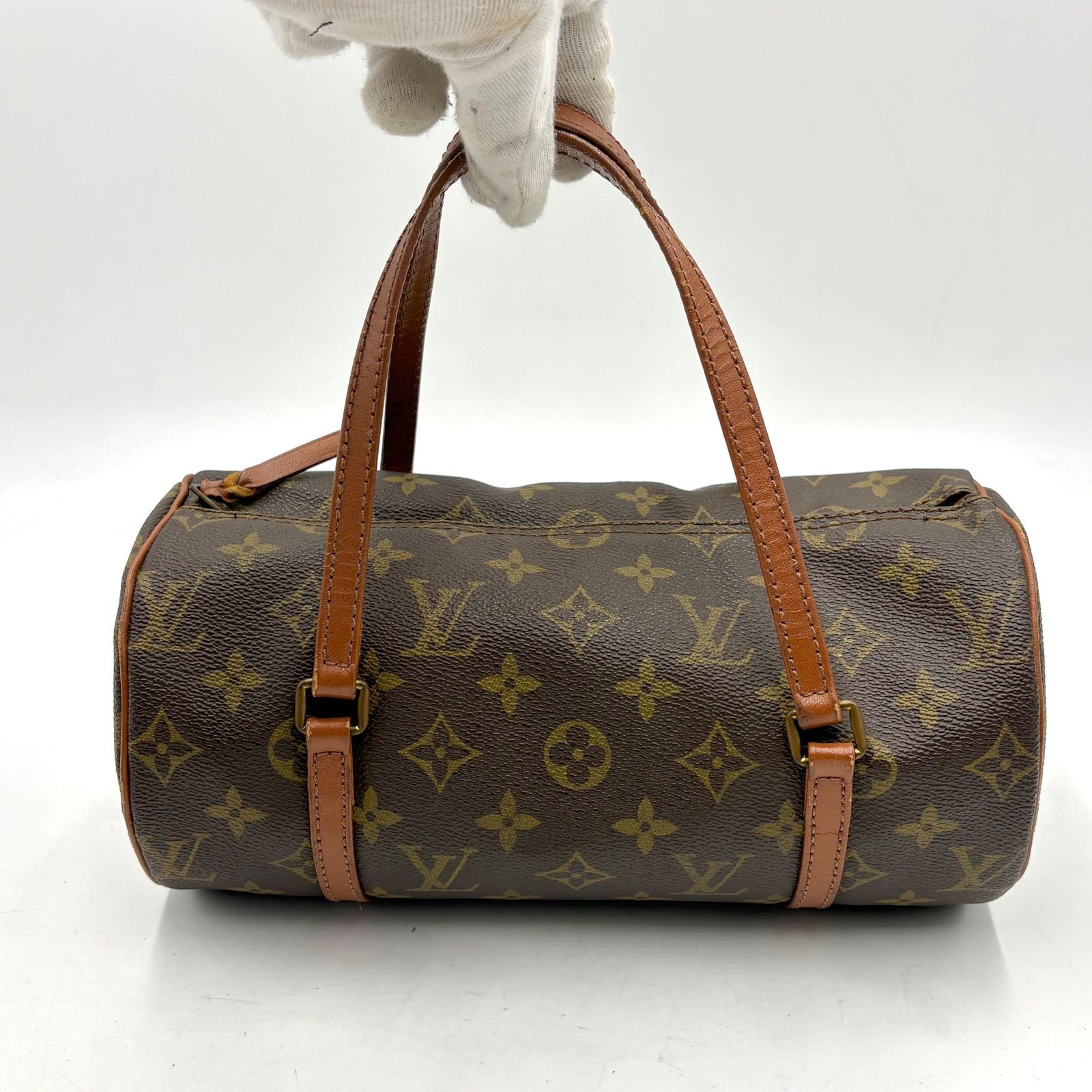 LOUIS VUITTON ルイヴィトン パピヨン26 モノグラム ハンドバッグ 筒型 ミニボストンバッグ M51366
