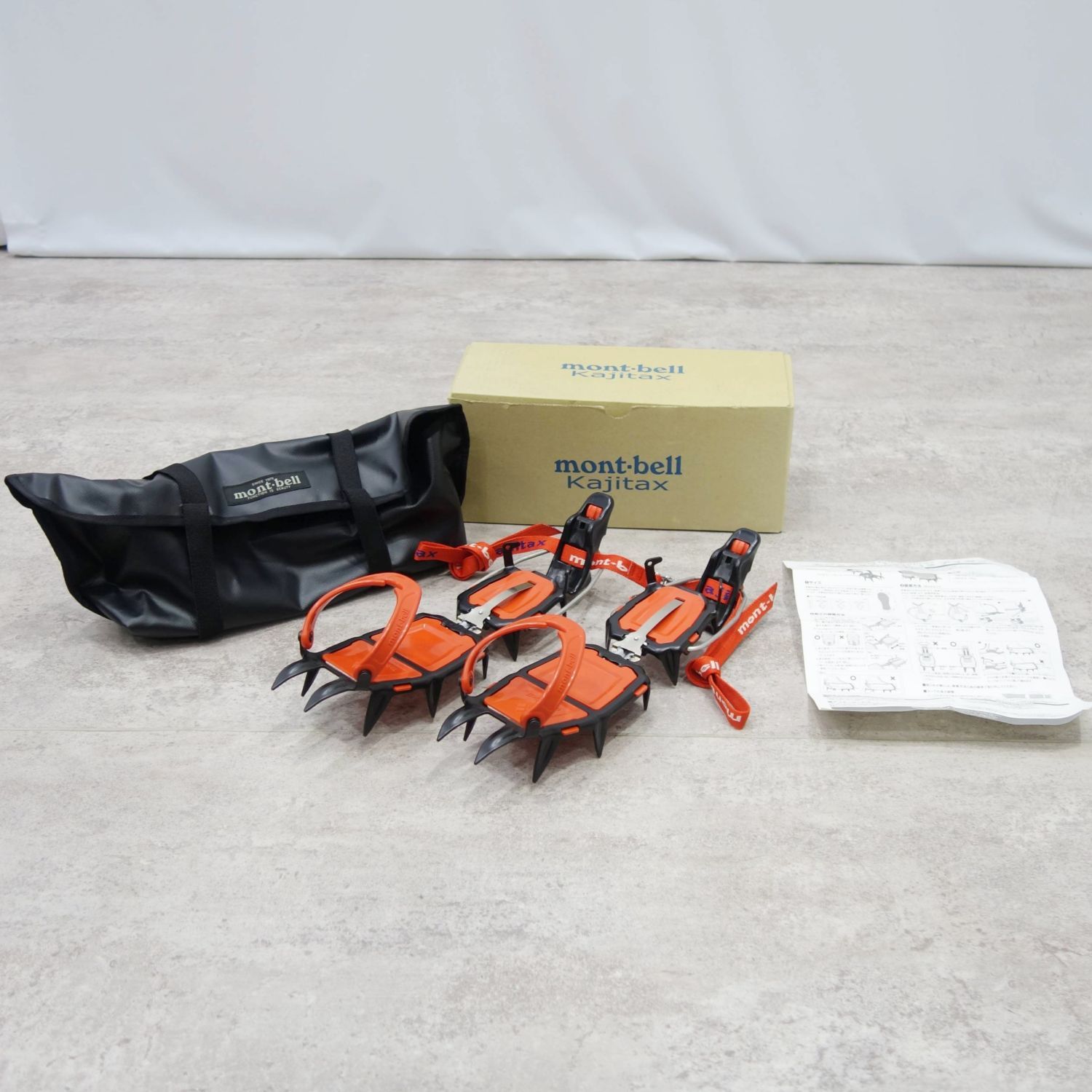 美品 モンベル mont bell セミワンタッチ アイゼン カジタックス LX