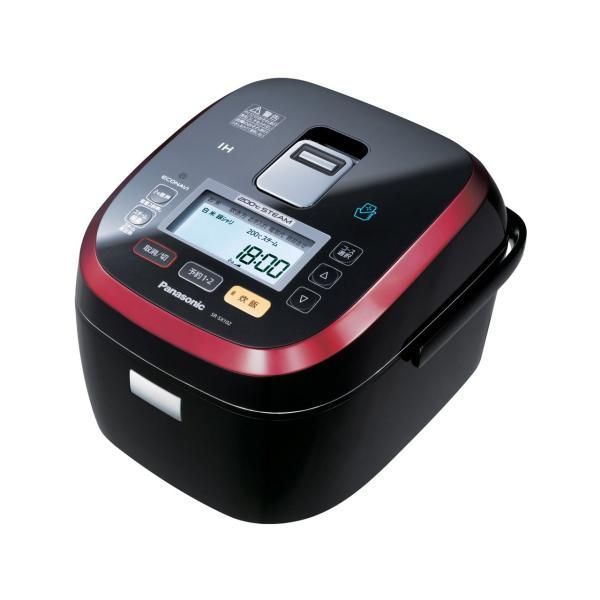 【中古】パナソニック 5.5合 炊飯器 IH式 ルージュブラック SR-SX102-RK
