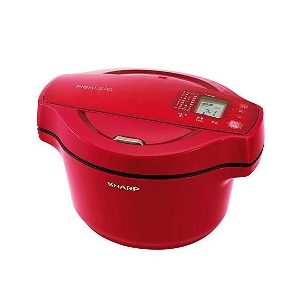 【中古】シャープ 自動調理 鍋 ヘルシオ ホットクック 1.6L 無水鍋 レッド KN-HT99B-R