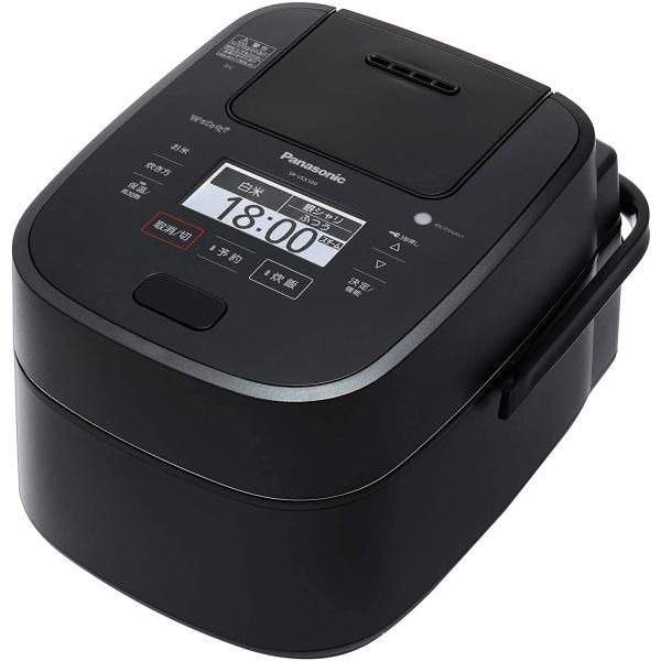 【中古】パナソニック 炊飯器 1升 スチーム&可変圧力IH式 Wおどり炊き ブラック SR-VSX189-K
