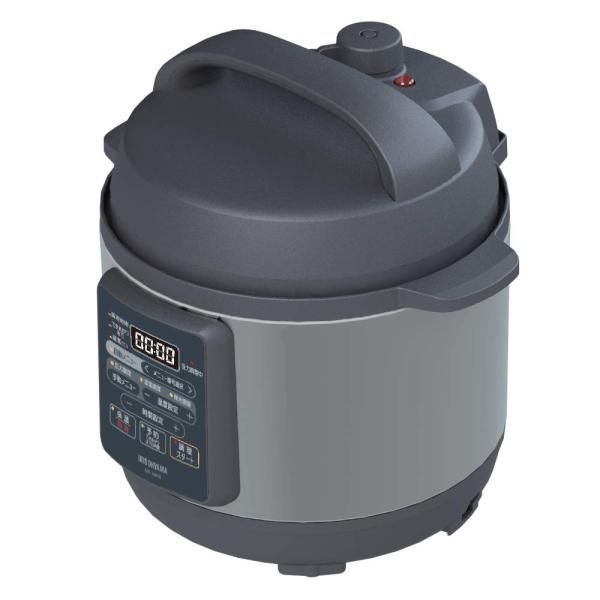 【中古】アイリスオーヤマ 電気圧力鍋 3.0L 12種類の自動メニュー搭載 ボタンを押すだけ時短調理鍋 ブラック KPC-EMA3-B