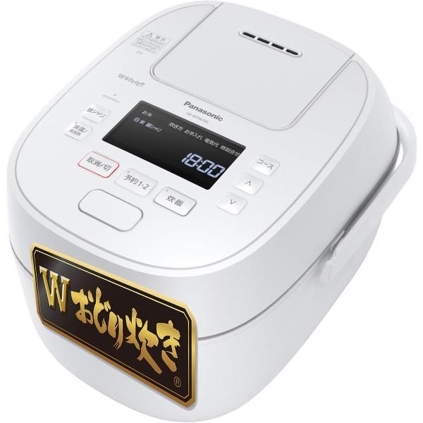 【中古】パナソニック 炊飯器 5.5合 可変圧力IH式 Wおどり炊き ホワイト SR-MPW100-W