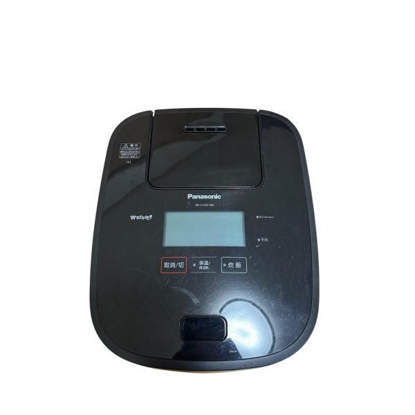 【中古】パナソニック スチーム&可変圧力IH炊飯ジャー(1升炊き) Wおどり炊き ブラック SR-CVSX180-K