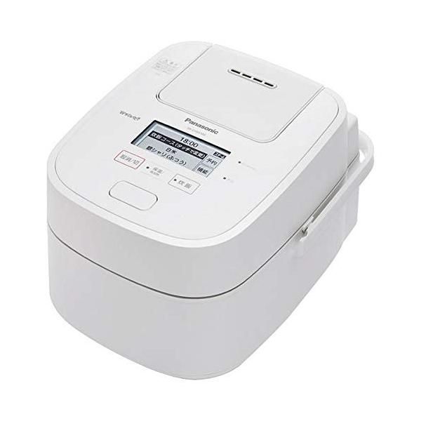 【中古】パナソニック スチーム&可変圧力IH炊飯ジャー(5．5合炊き) Wおどり炊き ホワイト SR-CVSX100-W
