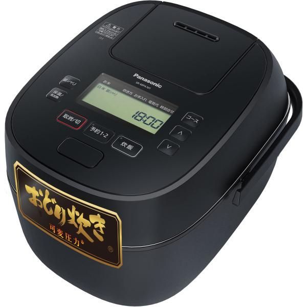 【中古】パナソニック 炊飯器 5.5合 可変圧力おどり炊き 全面発熱5段IH式 ブラック SR-MPA101-K