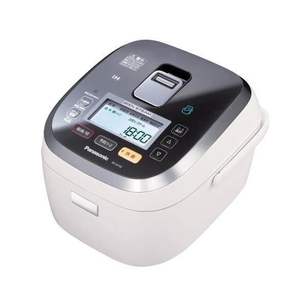 【中古】パナソニック 5.5合 炊飯器 IH式 ホワイト SR-SX102-W