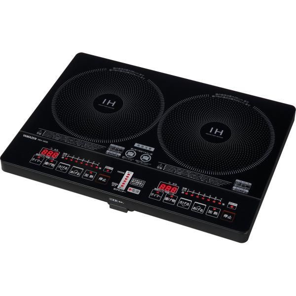 【中古】[山善] 2口IHクッキングヒーター IH調理器 1400W (幅56cmタイプ) YEH-1456-E [メーカー保証1年]