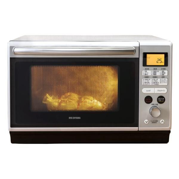 【中古】アイリスオーヤマ 過熱水蒸気 スチームオーブンレンジ 24L ホワイト MO-F2402 大
