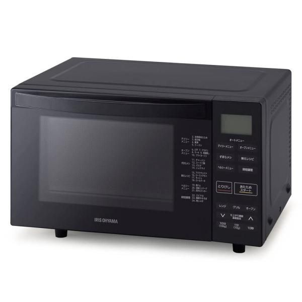 【中古】アイリスオーヤマ オーブンレンジ18L KMO-F1810-B ブラック