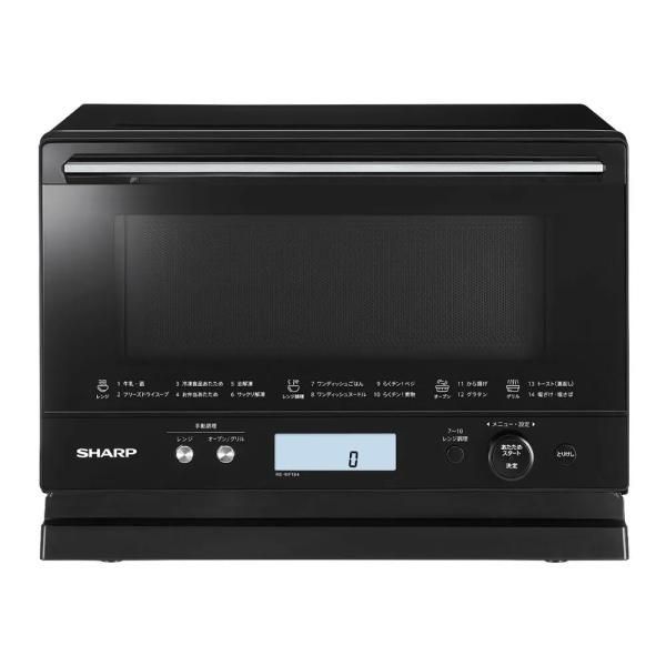 【中古】シャープ オーブンレンジ シンプルで使いやすいコンパクトサイズ ブラック RE-WF184-B