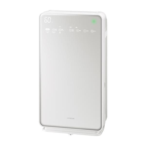 【中古】日立 加湿空気清浄機 クリエア ~42畳 自動おそうじ機能付き スピード集塵 PM2.5対応 EP-MVG90 W パールホワイト