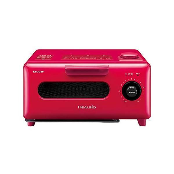 【中古】シャープ ヘルシオ グリエ トースター レッド AX-H2-R