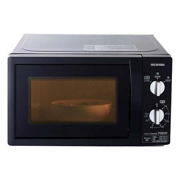 【中古】アイリスオーヤマ 電子レンジ 17L ターンテーブル 単機能 出力3段階 【西日本/60Hz】 ブラック PMB-T176-6