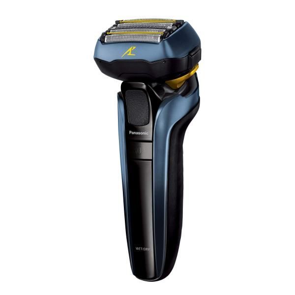 【中古】パナソニック ラムダッシュ リニア メンズシェーバー 5枚刃 お風呂剃り可 青 ES-CLV5T-A