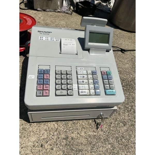 【中古】シャープ 電子レジスタ ホワイト系 XE-A207W-W