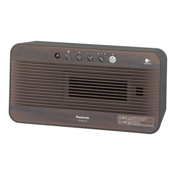 【中古】パナソニック コンパクトセラミックファンヒーター ひとセンサー付(ナノイーあり) ダークブラウン DS-FTX1210-T