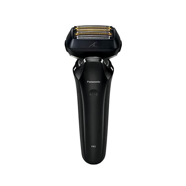 【中古】パナソニック ラムダッシュPRO メンズシェーバー 6枚刃 お風呂剃り可 クラフトブラック ES-LS5C-K