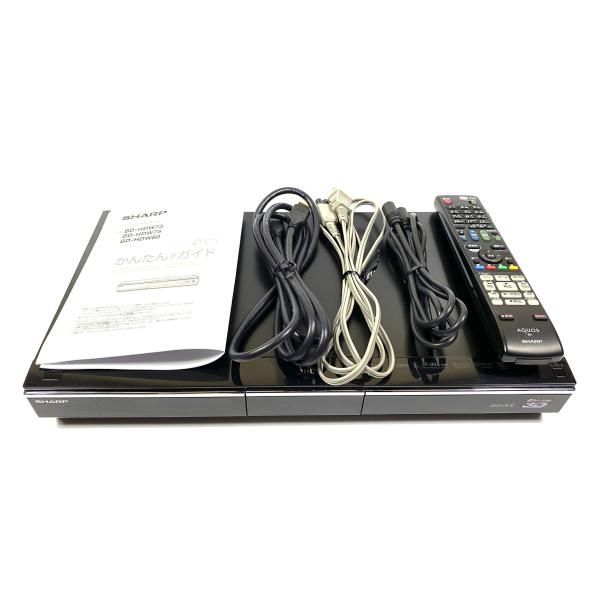 【中古】シャープ 1TB 2チューナー ブルーレイレコーダー AQUOS BD-HDW80